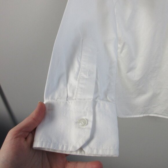 Club Monaco White Button Down Shirt Men's Long Sleeve Casual Work Office XS 200 - Picture 7 of 10